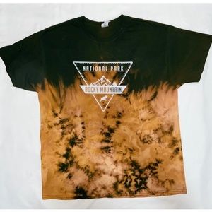 Rocky Mountain Bleach dye T-shirt #tiedye